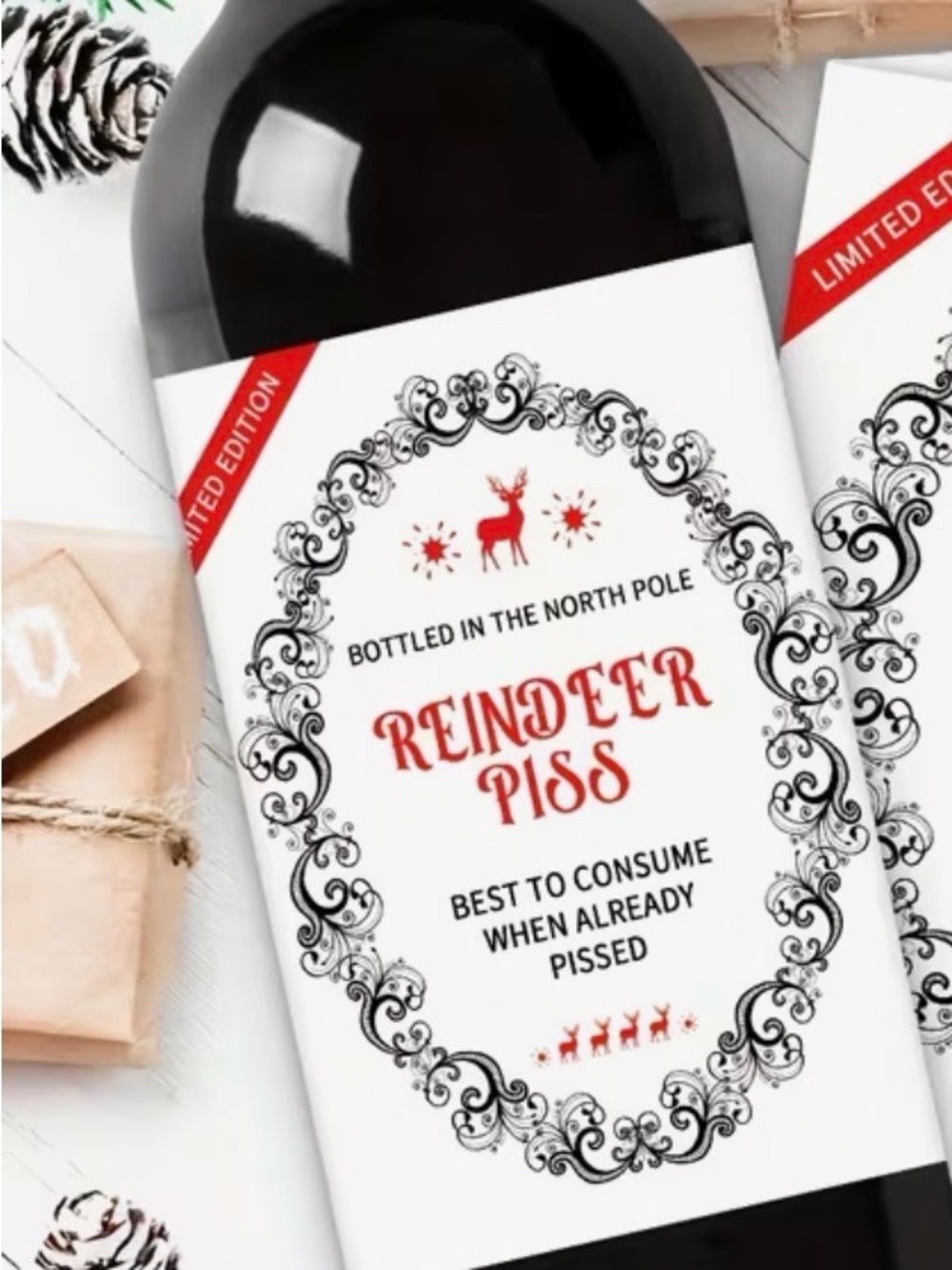 💕5/25💕Wine Bottle Labels Christmas Funny - Choose Your Favorite(s) - Picture 6 of 8
